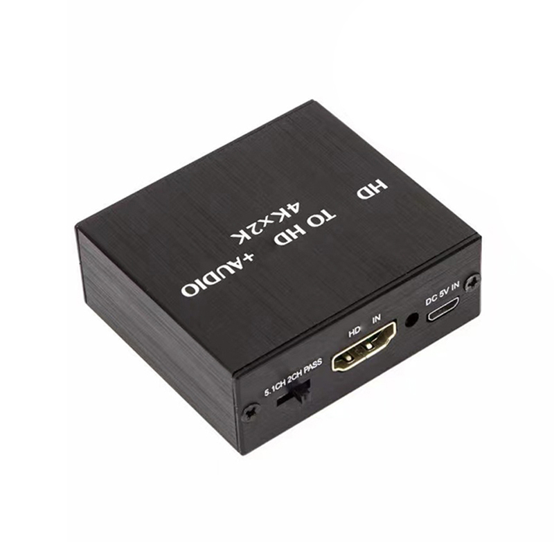 Ekstraktor audio wideo 4K x 2K kompatybilny z HDMI konwerter audio 3,5 MM SPDIF optyczny TOSLINK Stereo Out Splitter Adapter