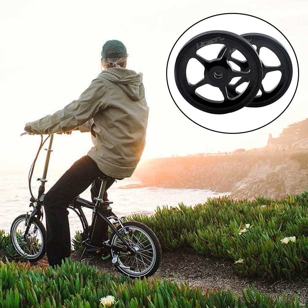 2Pcs Wielen Vouwfiets Achter Aluminium Cnc Fietsen Stabiele Vervangende Onderdelen Lichtgewicht Professionele Voor Brompton