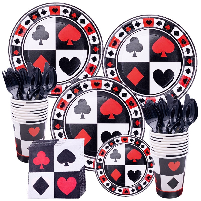 20 zoll Spaten/Herzen/Vereine/Diamanten Luftballons las Vegas Kasino Party Dekor Alice Ich bin Wunderland Tee Party liefert
