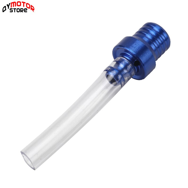 Brand Universal Motorcycle Gas Petrol Fuel Cap 2 Way Valves Vent Breather Hoses Tubes For Motocross ATV Quad Dirt Pit Bike: blue