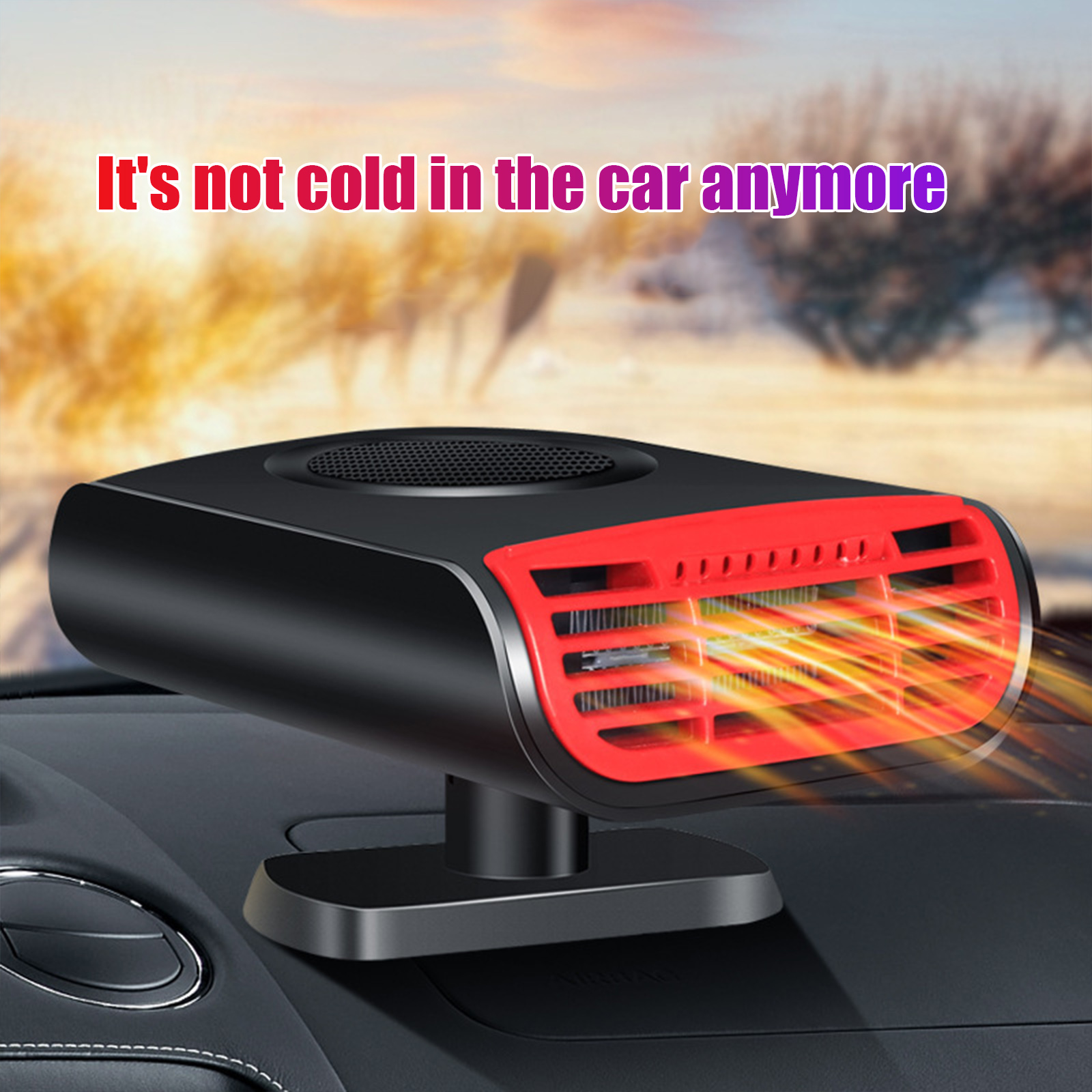 12V 150W 2 in 1 Car Heater Defrost Auto Windshield Defogger 180 Degree Rotatable Car Heater Fast Heating Cooling Fan
