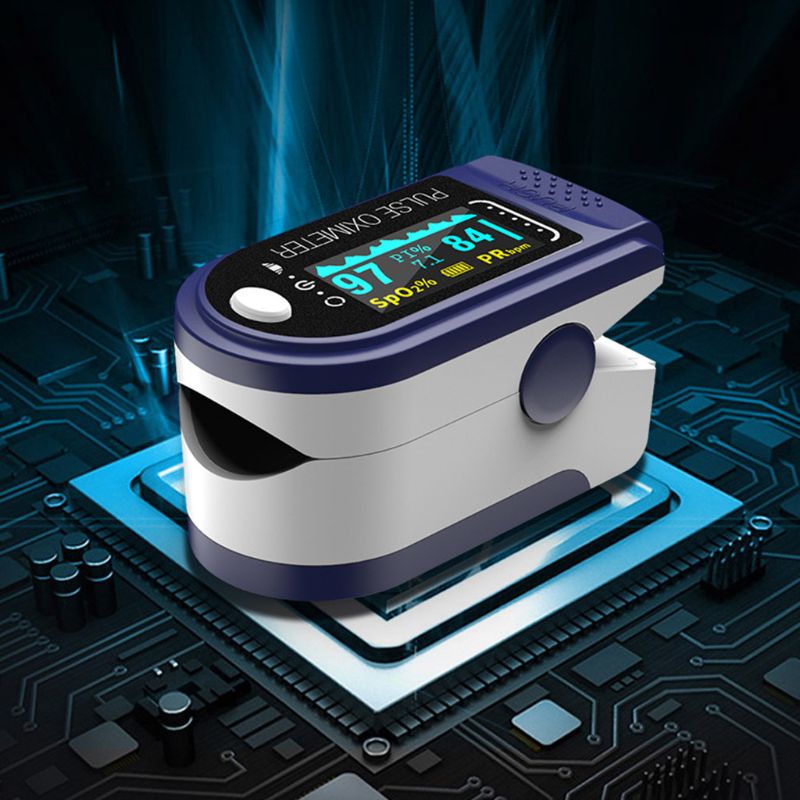 Bærbar fingerpulsoximeter blod iltmætningsmåler fingerspids pulsoximeter spo 2 monitor oximetro oximeter