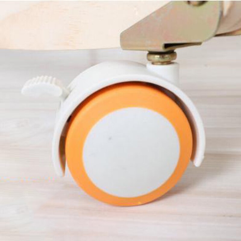 1Pc Baby Bed Wheels Universal Crib Swivel Casters Cabinet Clamp With Brake Wheels Furniture Support Leg For Chairs Baby Bed