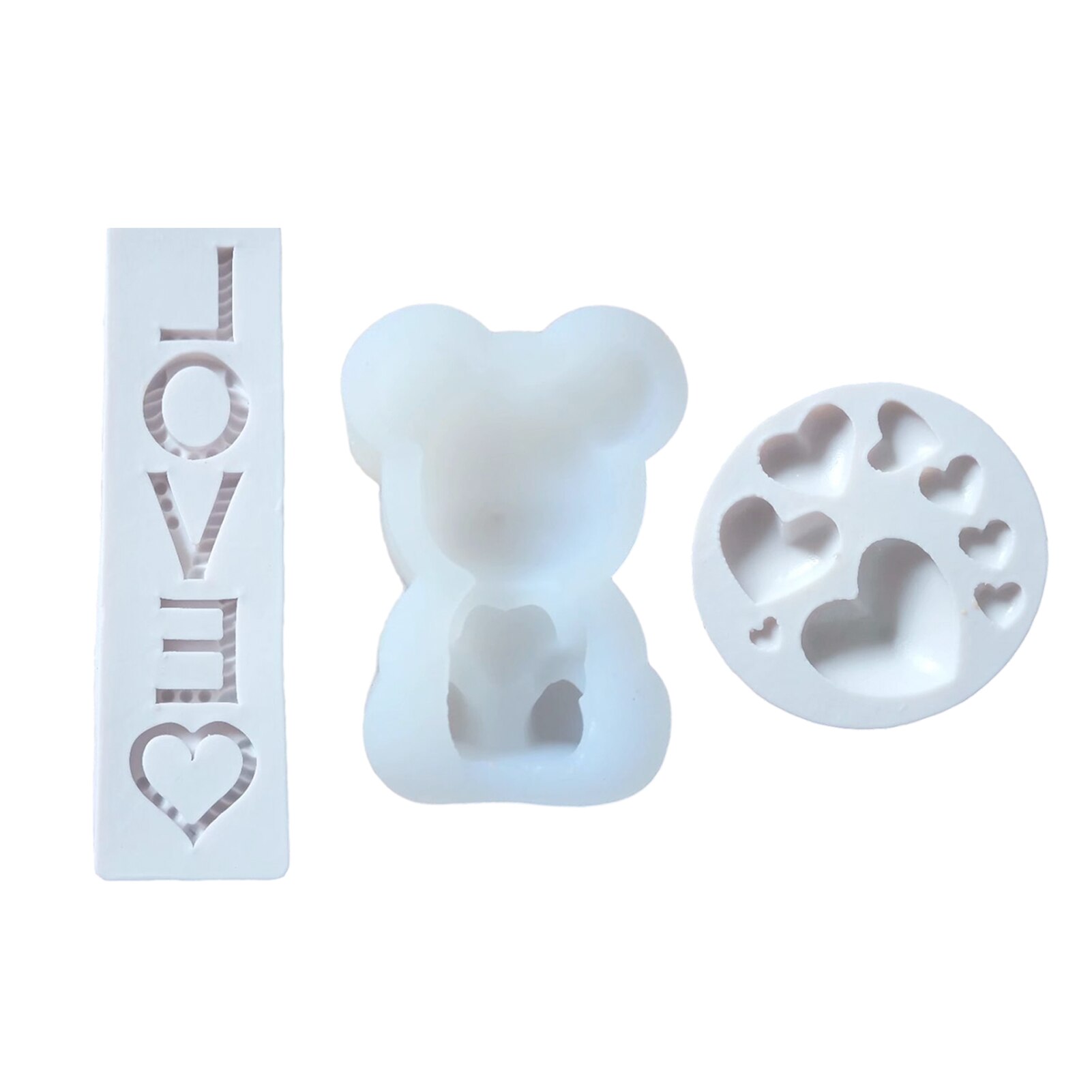 Beer Siliconen Mal Fondant Cake Decoratie Tool Handgemaakte Zeep Mal Van Klei Valentijnsdag Liefde Beer Vloeibare Siliconen Mal: 04