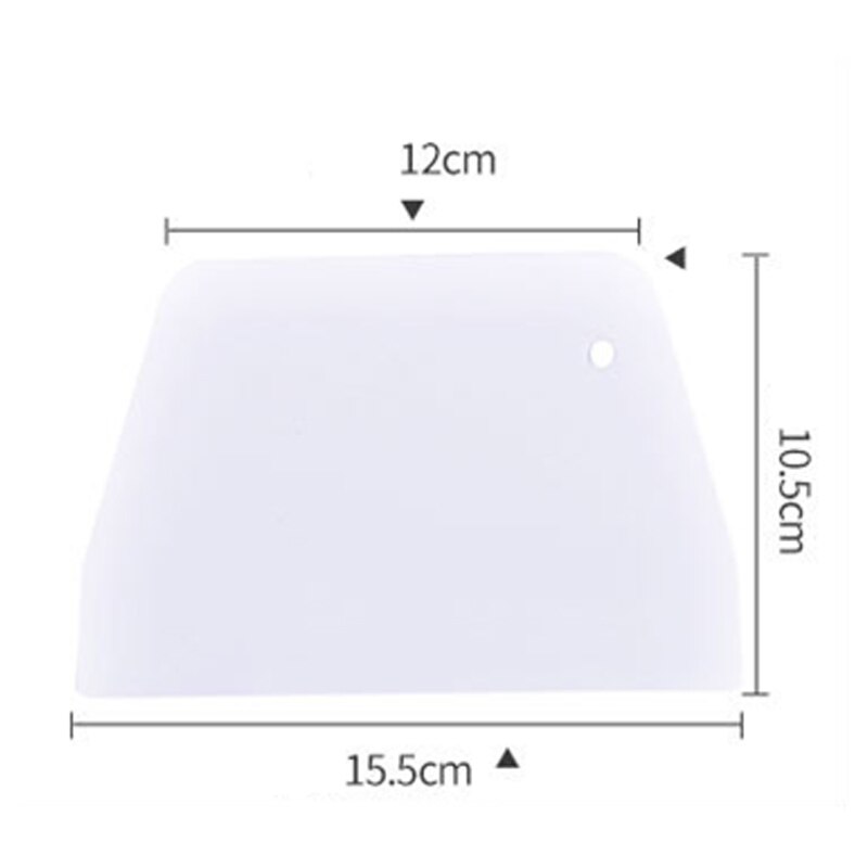 8 Shapes Dough Cake Cutter Cream Scraper Smoother for Cake Fondant Spatula Baking Decoration Tools Kitchen Accessories: Trapezoid M