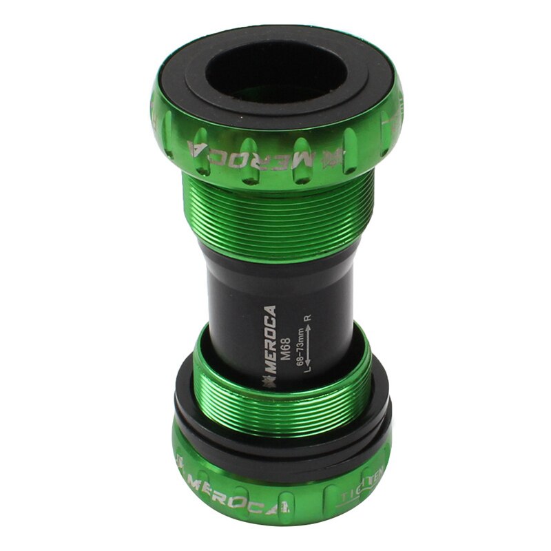Mountain Bike Colorful Bottom Bracket Axle Integrated Hollow BB Bicycle Threaded Screw-in Center Axle BSA
