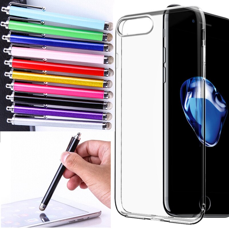 Universal Metall Mesh Micro Faser Spitze Touch Screen Stylus Pen für iPhone für Samsung Smart Phone Tablet PC Stylus Stift 10 teile/paket