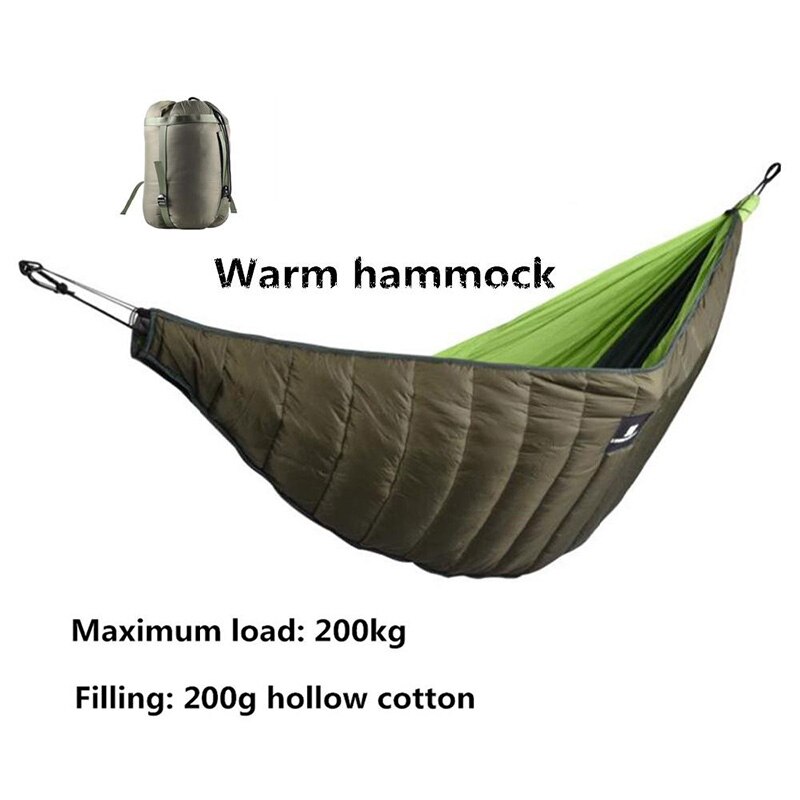 Vintersovsäck hängmatta underquilt lätt camping täcke packbar full längd under filt för utomhus camping vandring