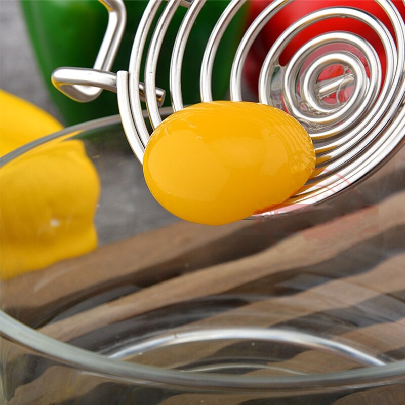 Roestvrij Staal Eiwit Separator Spiraal Eigeel Remover Divider Met Handvat Voor Thuis Keuken Koken Bakkerij Koken Tool