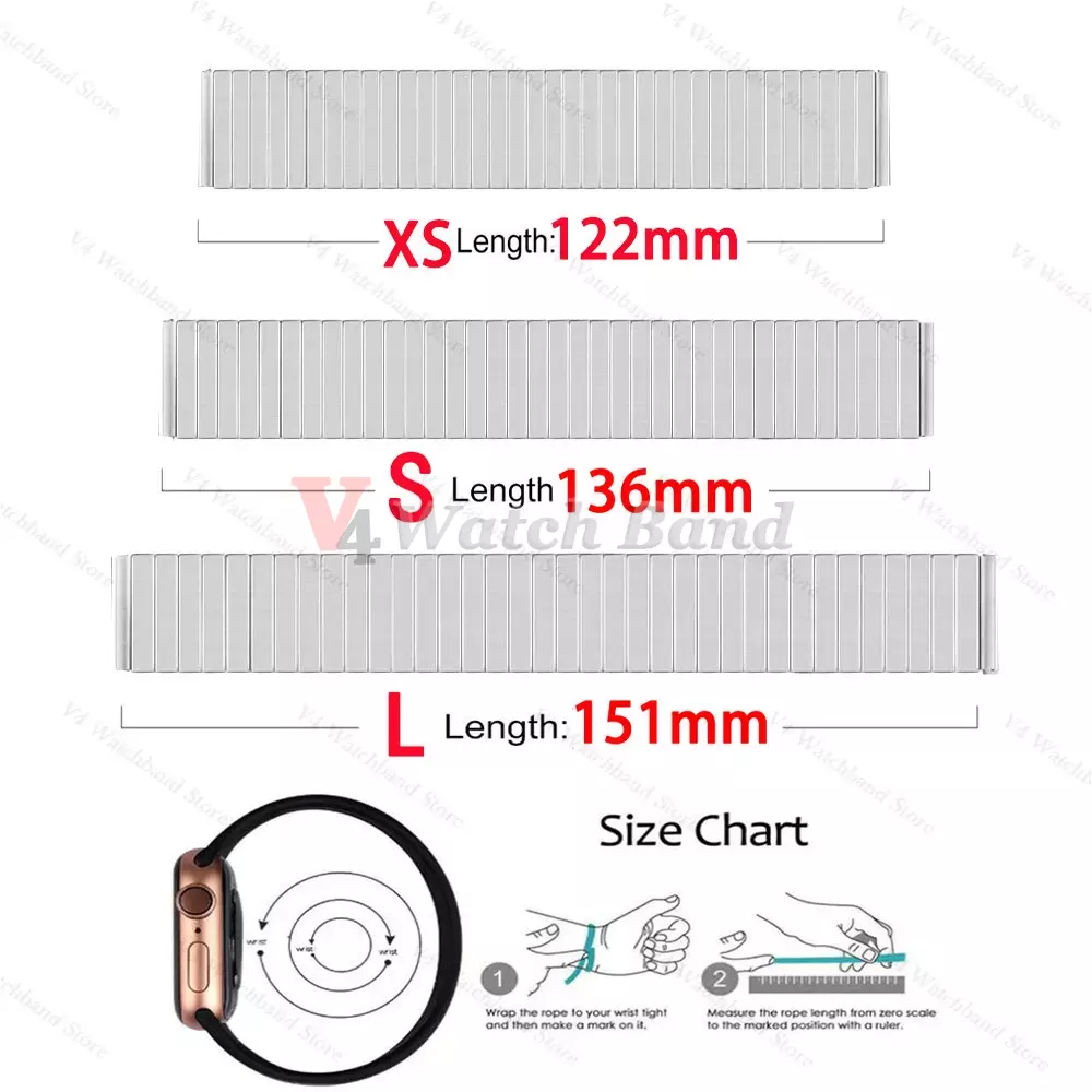 Elastic Stretch Watch Strap Stainless Steel Watch Band 14mm 16mm 18mm 20mm 22mm Metal Expansion Strap Wristband Bracelet Tool