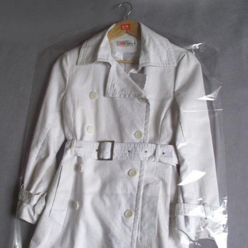 2 Stks/set Plastic Transparante Stofkap Kledingstuk Van Kleren Opknoping Pocket Opbergtas Garderobe Opknoping Kleding Kleding Winkel