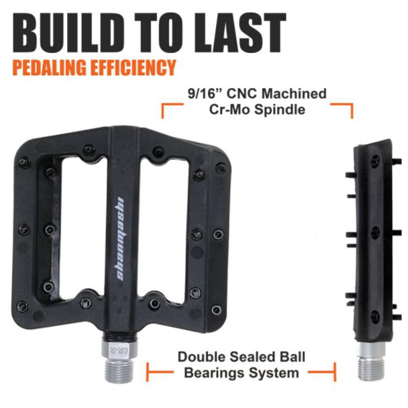 SHANMASHI DIVER Mountain Bike Pedals MTB Pedals BMX Bicycle Flat Pedals Nylon Multi-Colors Cycling Pedal Ultralight Parts