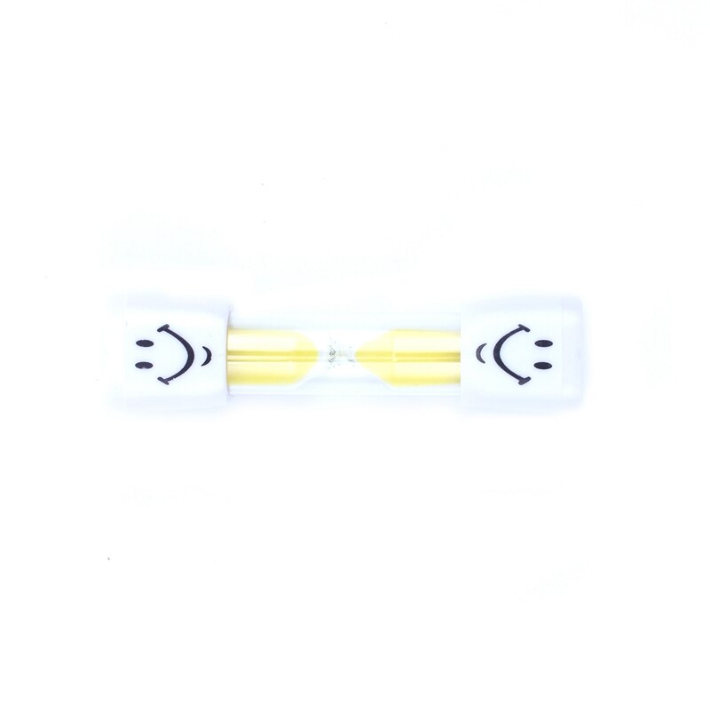 2 Minute Hourglass Kids Brush teeth Timer Smile Sand Egg Timer 2 Minutes Sandglass Timer yellow