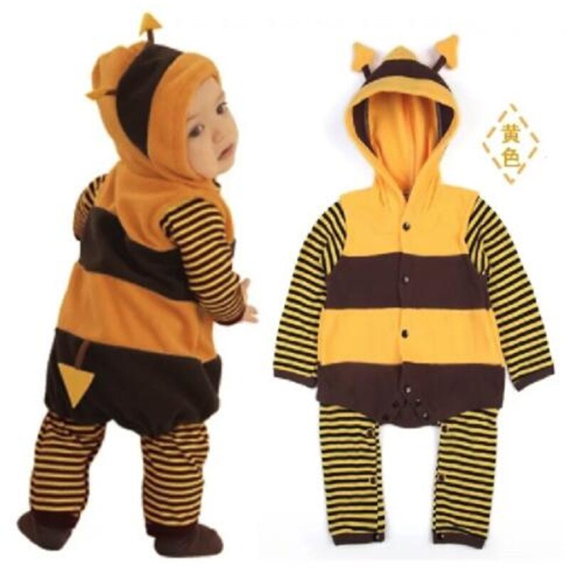 Baby Romper Bee Lieveheersbeestje Jumpsuit Peuter Leuke Jongens Meisjes Kleding Pak: YELLOW / 3M