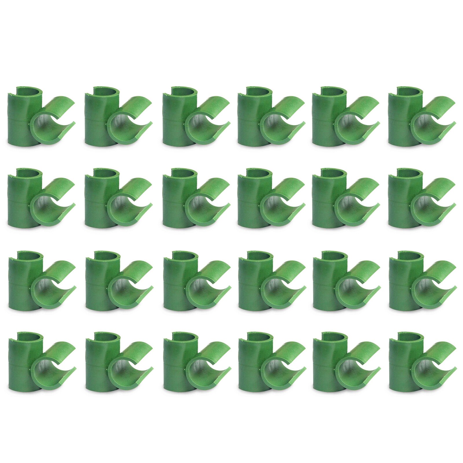 Connector Connection Buckle Plastic Bracket Rotatable Fastener 24pcs For Outer Diameter 8mm Rod PP Greenhouse Film Buckles: Green 8mm