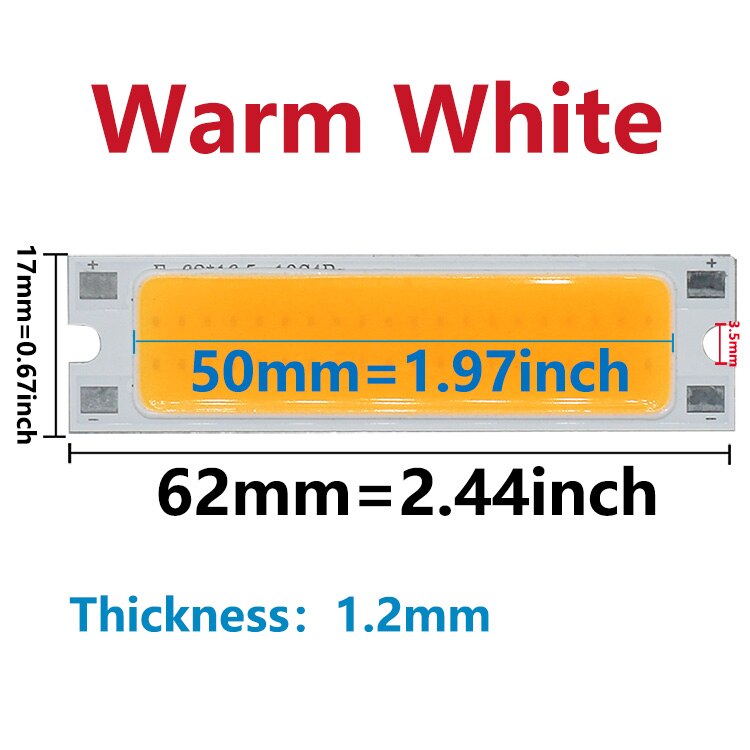 1Pcs 10W DC30-32V 300mA Led Cob Diode Light-Emitting Lamp Kralen Super Heldere Led Strip Voor Zaklamp muur Lichtbron Diy: Warm White