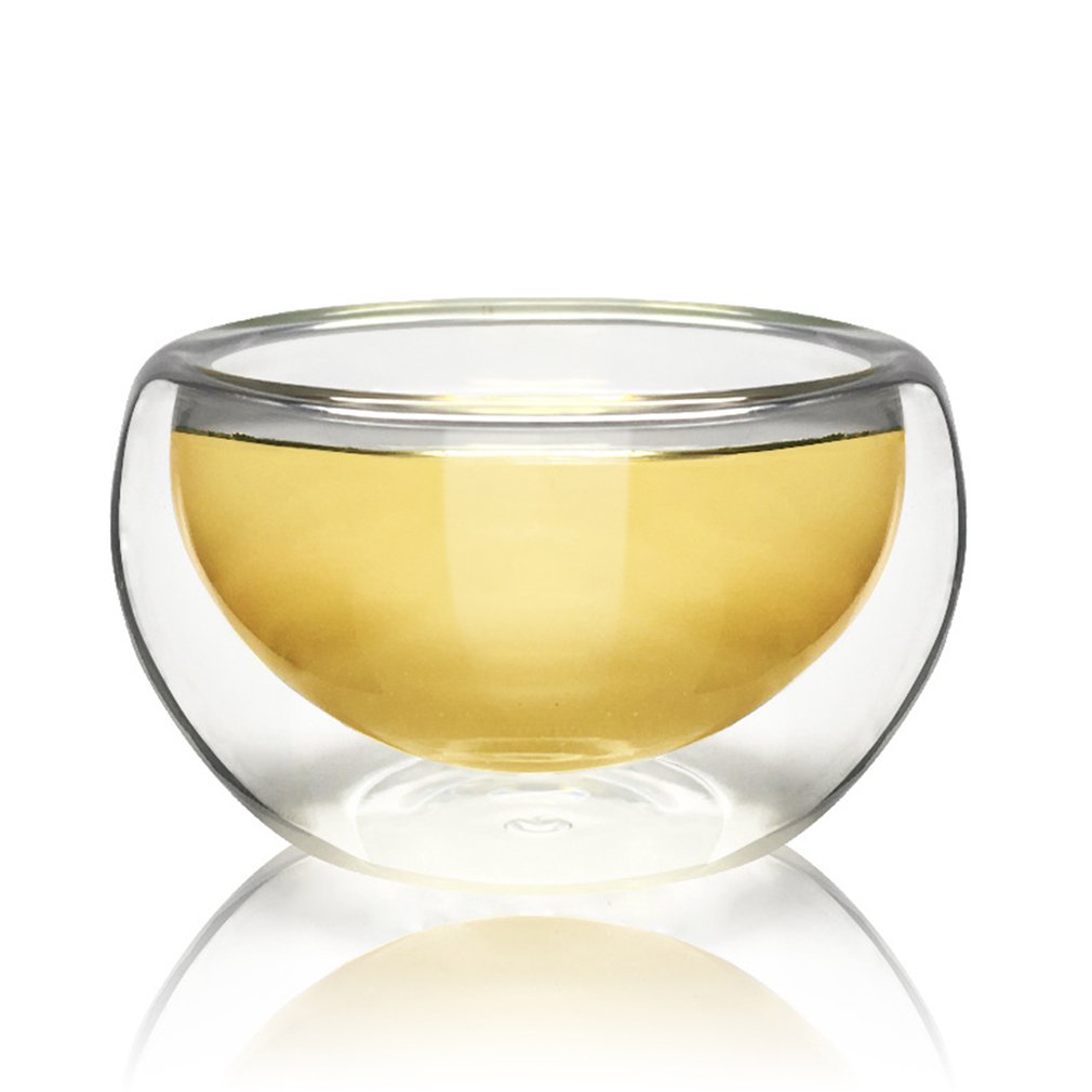 50ML Clear Water Drinking Glass Tea Cup Heat Resistant Double Wall Layer Glass Milk Coffee Cups Fruit Juice Mug For Flower Tea
