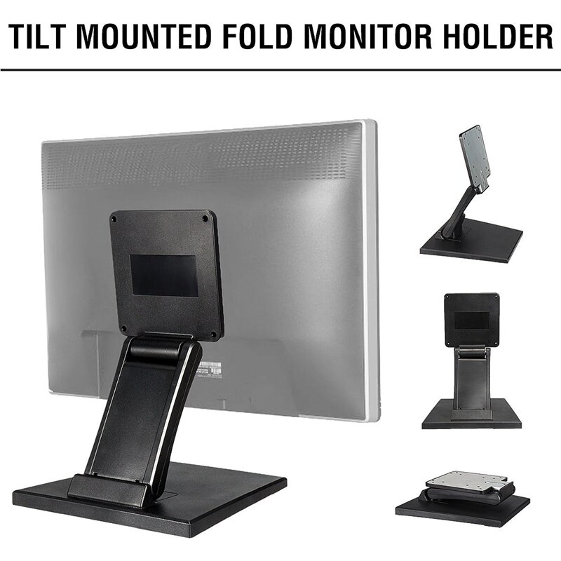 Tilt Mounted Fold Monitor Holder Vesa 10Inch-27Inch Lcd Display Press Screen Stand