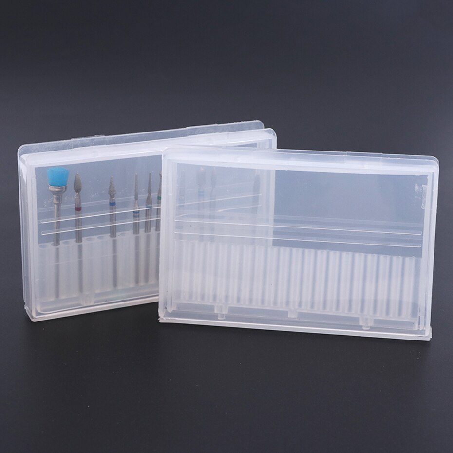 STZ 20 Slot Acryl Nagel Bohrer Lagerung Kasten Leere fallen Stand Anzeige Container Fräsen Cutter Halfter Manikübetreffend Zubehör A35