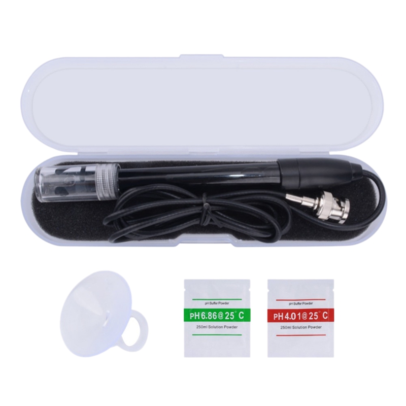 1Pcs Ph-201 Black Laboratory Electrode Electrode Sensor Connector Probe Ph Composite Electrode: Default Title