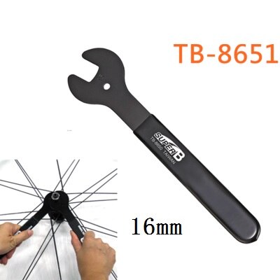 SUPER B Fiets Reparatie Tools Hub Conussleutel (13 14 15 16 17 18 19mm) steeksleutel TB 8650 8651 8653 8654 86498648 8652: TB8649 14mm