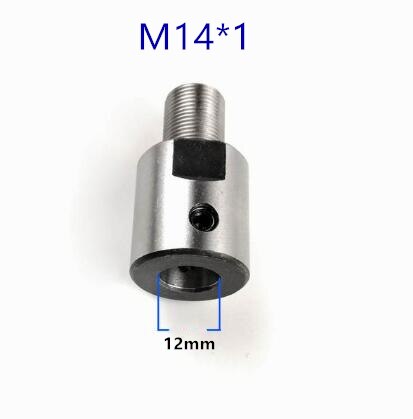 8mm 10mm 12mm 14mm 15mm 16mm 19mm adapter M14*1 Connecting rod Bushing For woodworking chuck Lathe Bench Mill DIY m14 adapter: 12mm