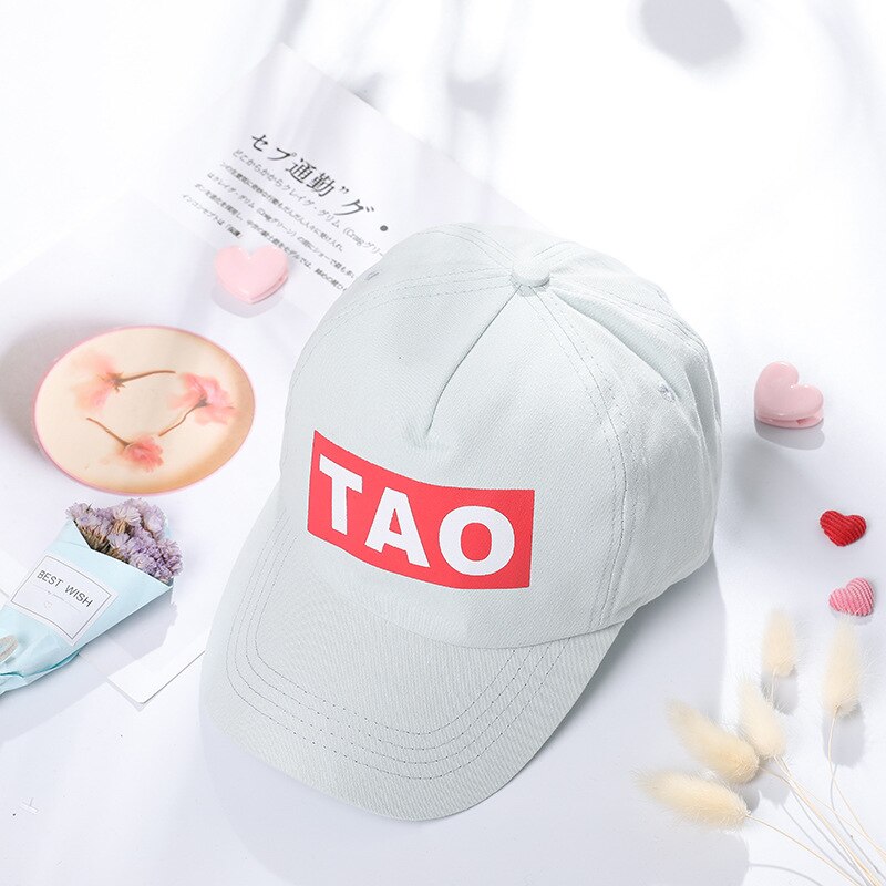 Vår sommer låve hatt søt uformell brev tao takfot låve baseball lokk gutt jente beret caps jenter solhatter: Hvit