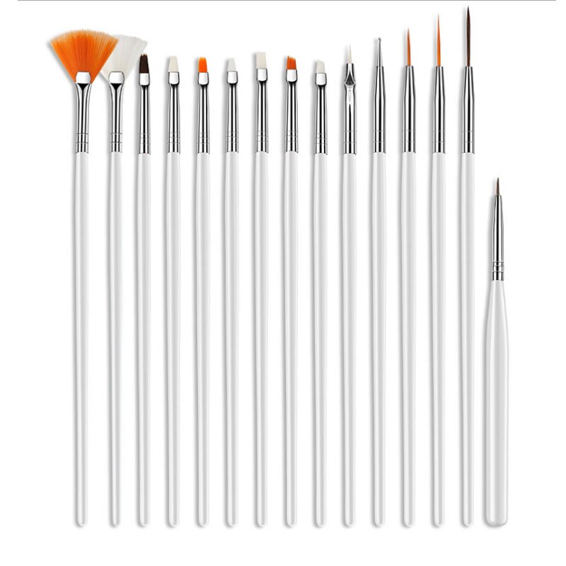 Beateal Nail Brush Set For Manicure Gel Brush For Nail Art For Acrylic Brush For A Manicure For Pinceau Nail Art Pour ongle: white