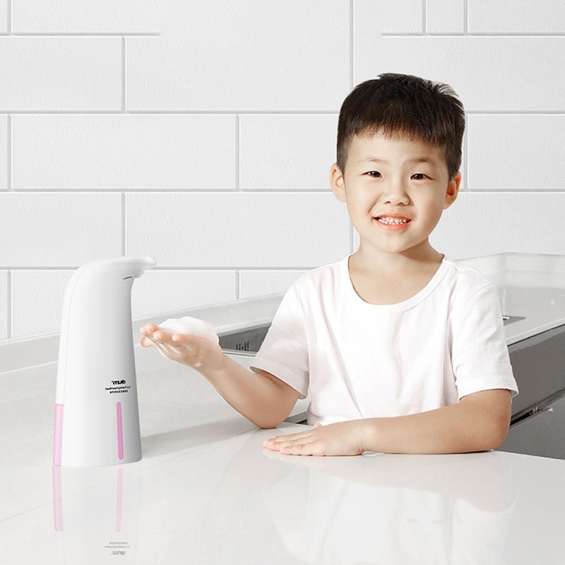 DItIm Auto Induction Foaming Hand Wash Washer Automatic Soap Dispenser 0.25S Infrared Induction for Baby and Family White