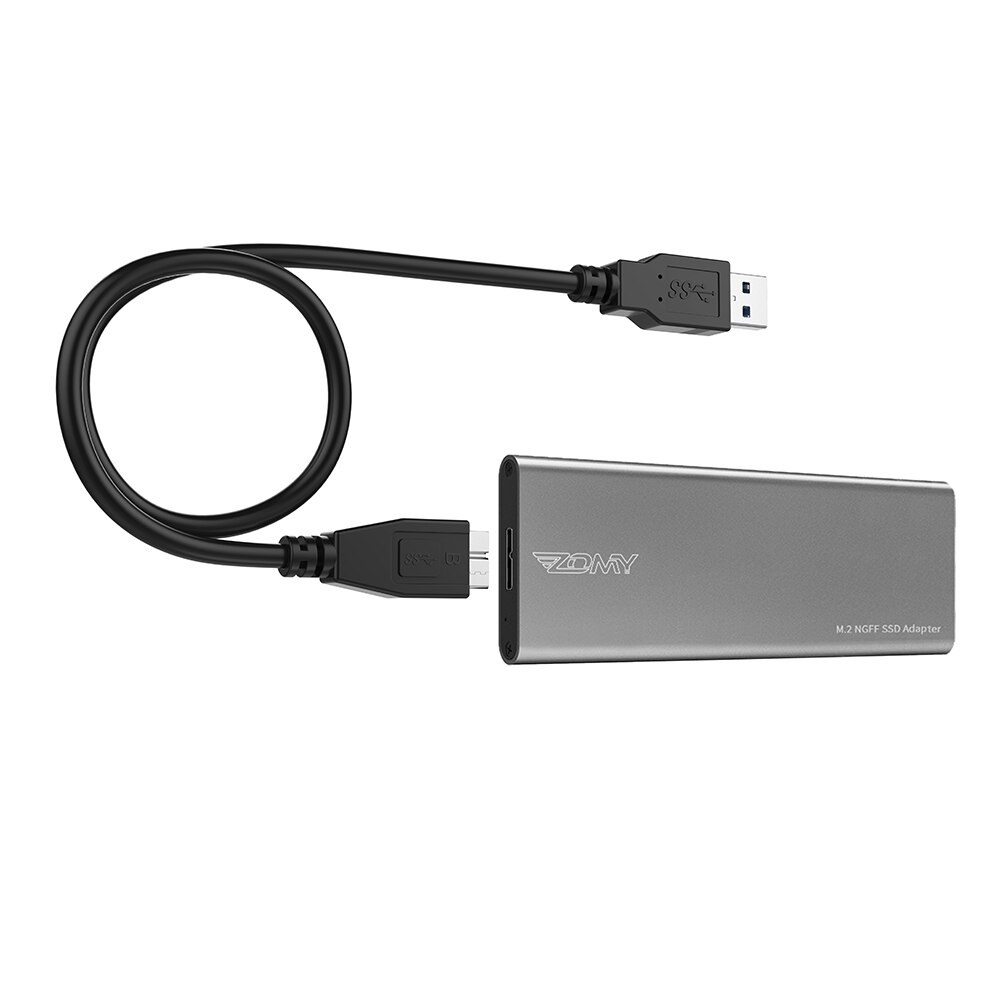 Adaptador M.2 SATA NGFF SSD a USB 3,0, funda de micro-b SSD, 6Gbps, discos duros externos portátiles, carcasa de disco duro SSD para portátiles