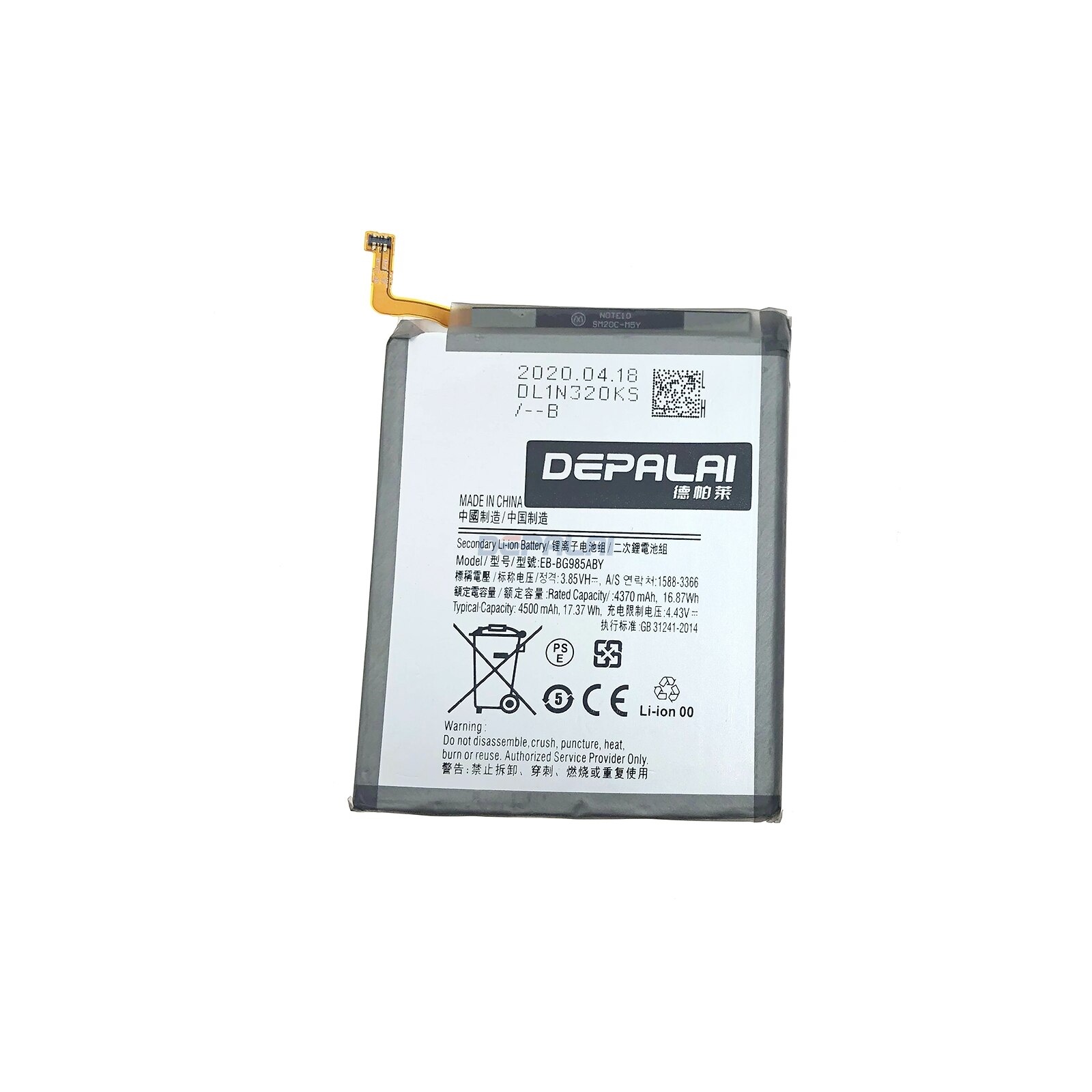 EB-BG985ABY Voor Samsung Galaxy S20 + S20 Plus S20Plus Vervangende Telefoon Batterij Authentieke Batterij 4500Mah