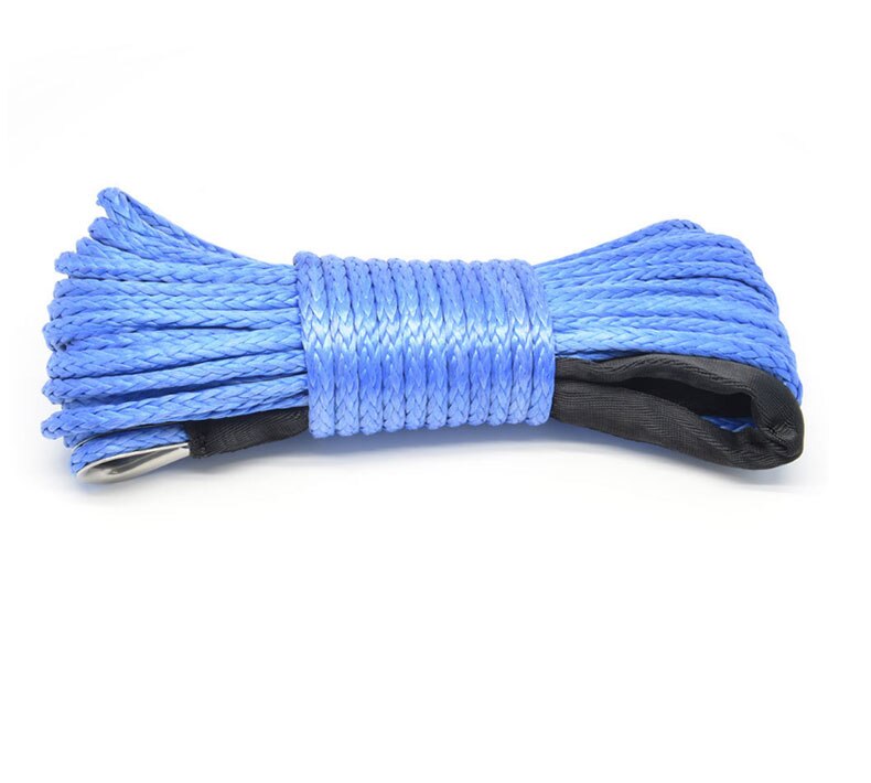 Auto 7700LBs Winch Line Kabel Touw Lieren Trekhaak Stopper Rubber Voor Atv Suv Utv Truck Offroad Accessoires: Blauw