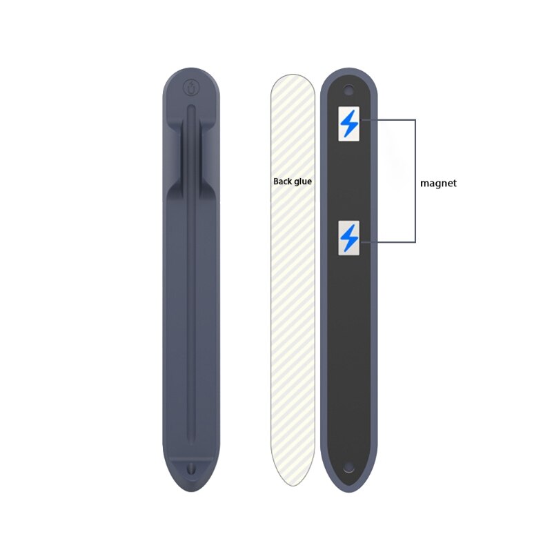 Soporte de silicona para bolígrafo capacitivo, adecuado para ipad 10 pencil1/2, ipad con ranura para bolígrafo magnético M5TB