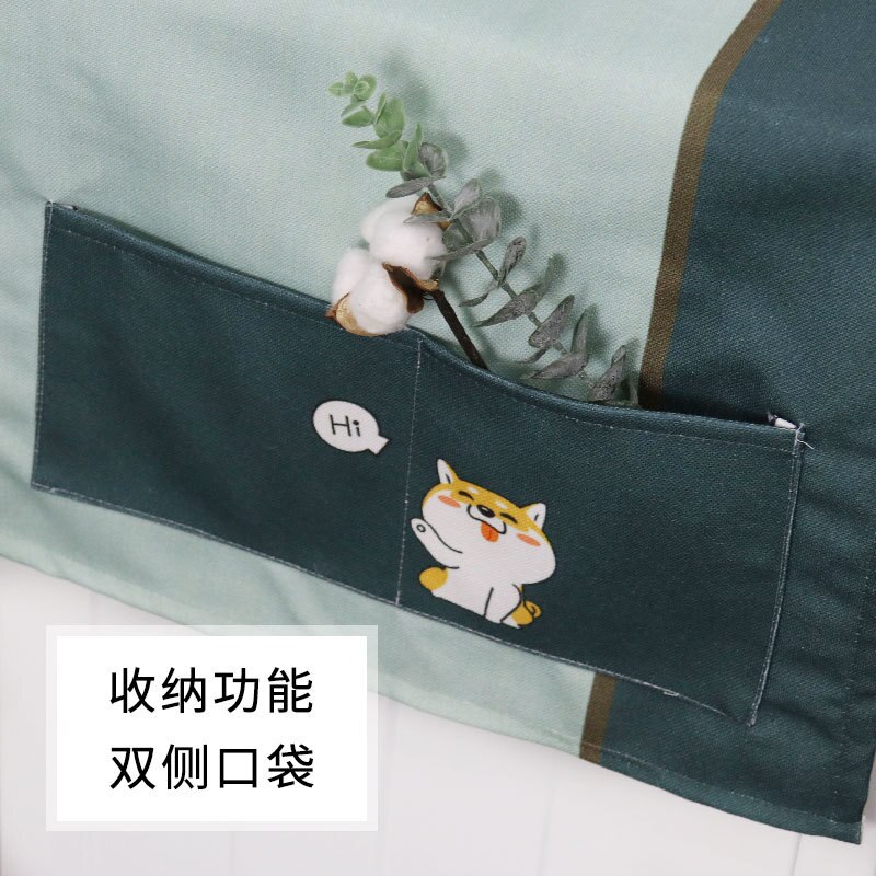 Housse de protection anti-poussière pour Machine à laver, motif dessin animé, étanche, pour réfrigérateur, avec rangement