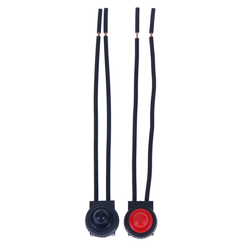 1Pc 220V étanche bouton-poussoir interrupteur marche-arrêt avec 4 "conduit moto voiture bateau en directe