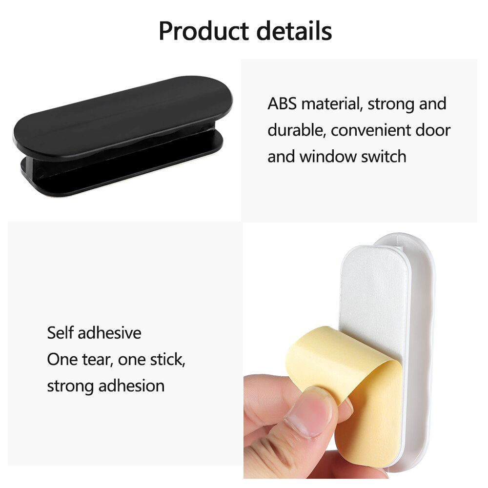 1pc/1 par multifunktionella skåpknoppar möbelknoppar plast självhäftande dörrhandtag garderobshandtag dörrsäkerhetsbeslag