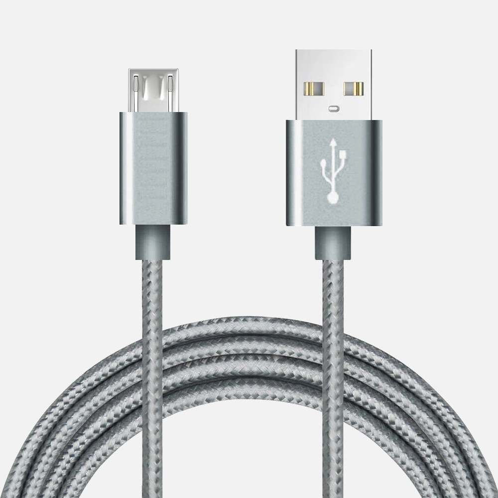 Senhomtog Micro Usb-kabel Snelle Opladen Nylon Gevlochten Charger Data Mobiele Kabel Usb Koord Voor Android