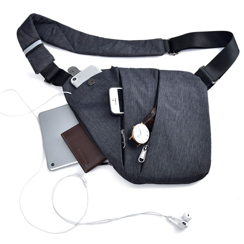 Mænd sportstasker bryst gym taske kompakt enkelt skulder pakke herre retro crossbody sling fitness anti tyveri sac de sport  xa503wa