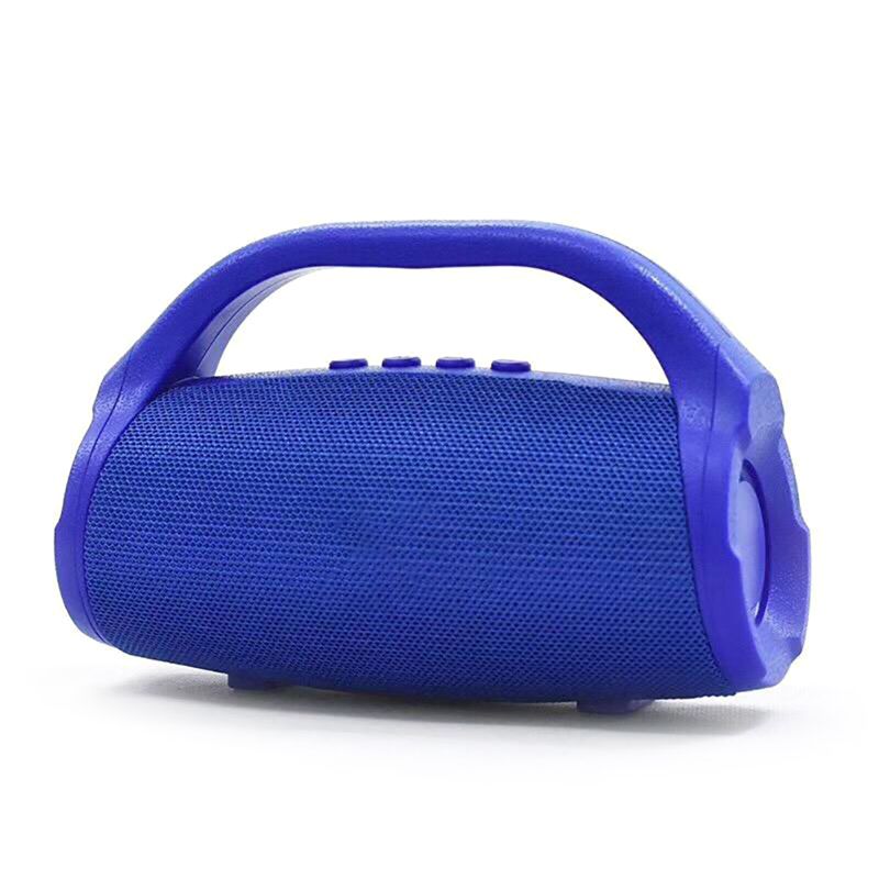 Mini Music Speaker Subwoofer With Dual Horns For Bluetooth Handheld Portable Wireless Outdoor Sound Box Riding Camping Driving: Blue