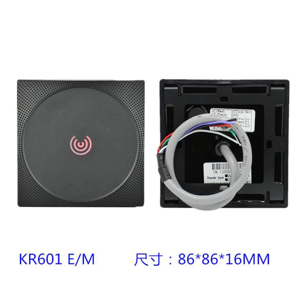KR601E Access Control RFID Card Reader 13.56MHZ 125Khz Proximity Card Reader Wiegand 26 34 NFC Reader IP65 Waterproof
