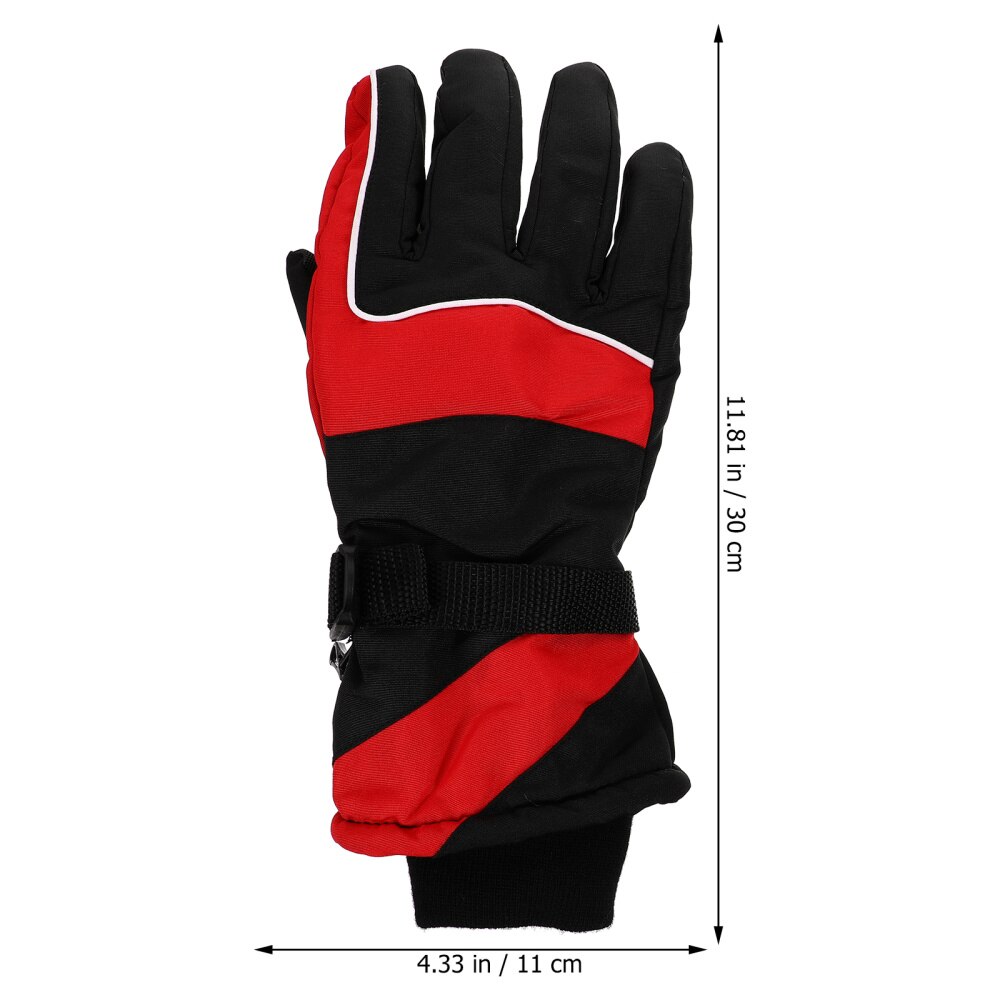 1 par de guantes de esquí de invierno cálidos para esquiar ciclismo