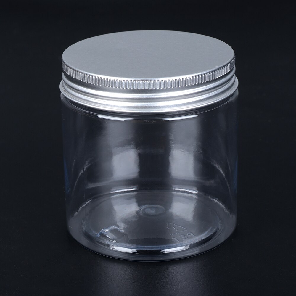 Bote de lata para cosméticos con tapa de aluminio de 30-250ml, bote de bálsamo labial, envases de cera de aceite, frasco de muestra transparente vacío