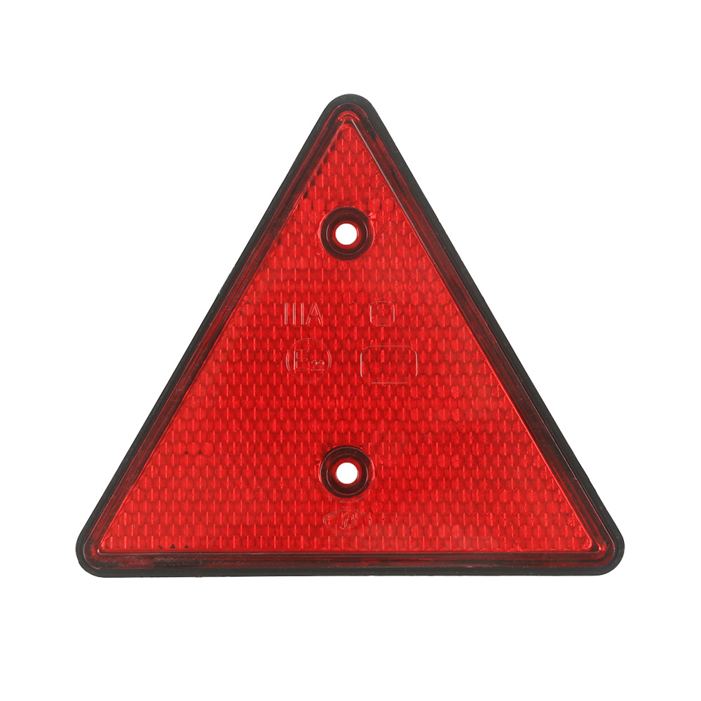 2 Stuks Driehoek Reflector Rode Reflecterende Driehoekige Veiligheid Waarschuwing Reflectoren Voor Trailer Camper Caravan Boot Vrachtwagen Truck Tractor