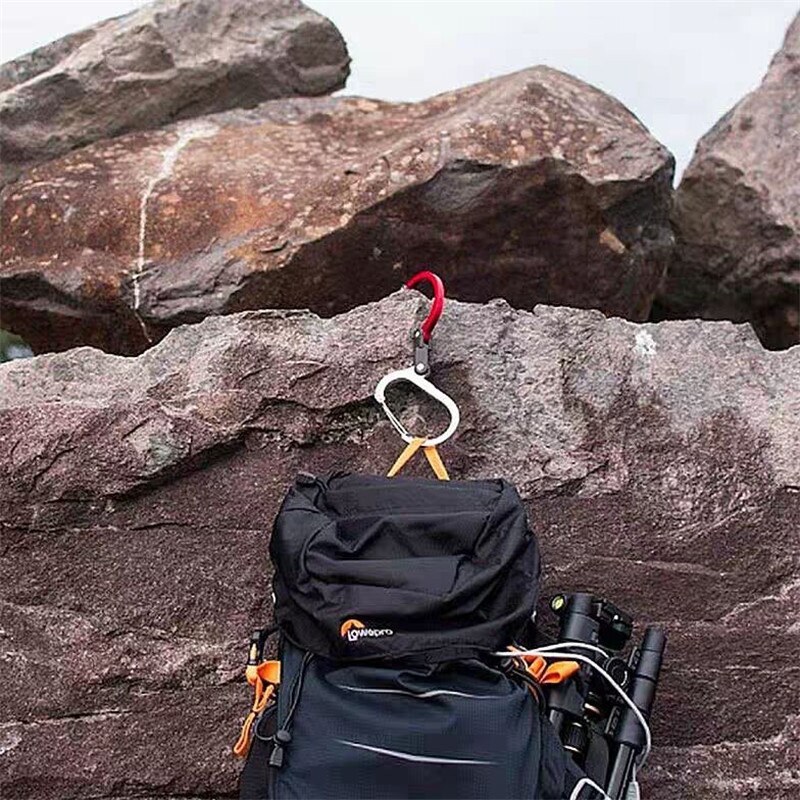 hybrydowy bieg spinacz - 360 ° karabinek obrotowy hak klip nieblokujący mocne klipsy robić wędkowania kemping piesze wycieczki plecak podróżny