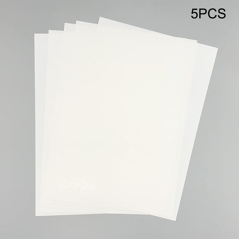 5 Pcs/Set Color Heat Shrink Sheet Plastic Magic Paper Sheet for Educational DIY Crafts SCI88: White