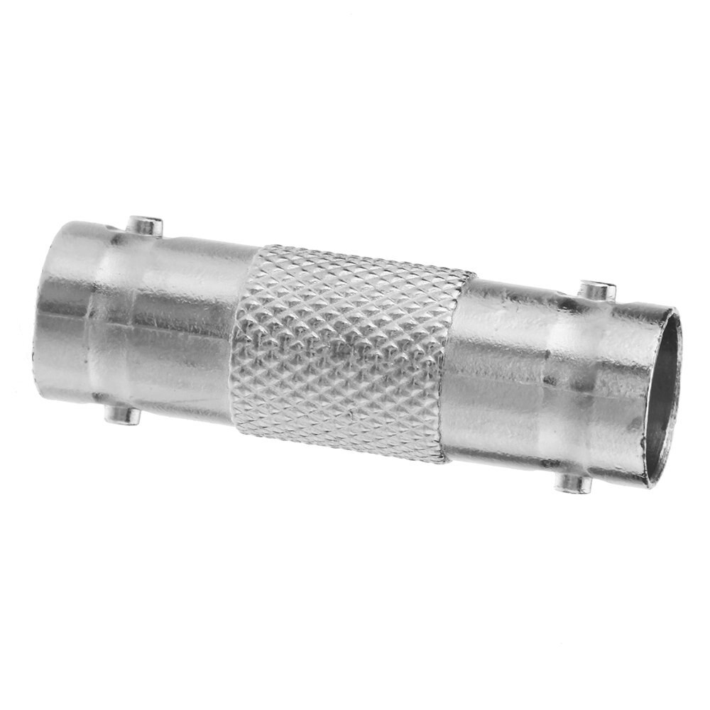 10Pcs BNC Female to BNC Female CCTV Security Camera Adapter Straight Connector for CCTV System silver