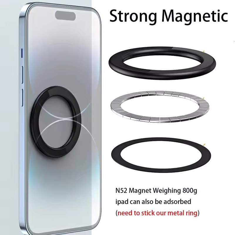 1pc simples anel magnético titular para iphone 16 15 14 ímã de parede suporte do telefone móvel suporte magnético do telefone do carro para caso magsafe