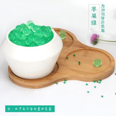 Planta púrpura bonsái suelo, 100 Uds planta de cristal flor barro de jalea cuentas de agua para plantas perlas jarrón suelo bolas de Gel Juguetes: 10-160pcs-1.2cm