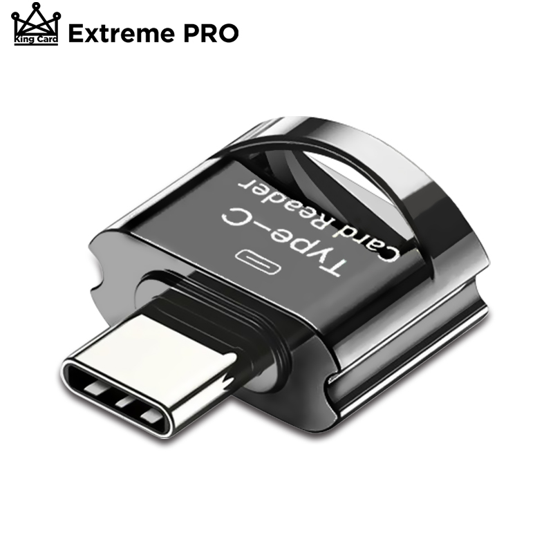 Micro Sd Kaartlezer Metalen Otg Adapter Usb Type C Tf Card Adapter Usb C Type Adapter Microsd Kaartlezer micro Sd Reader: Black