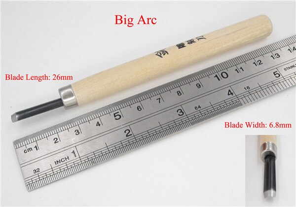 Wood Cut chip Craver Carpenter Woodcut chip Chisel Gouge Crave Turner Cutter Tool Woodwork Sculpture Woodcarve Craft Knife: D Big Arc